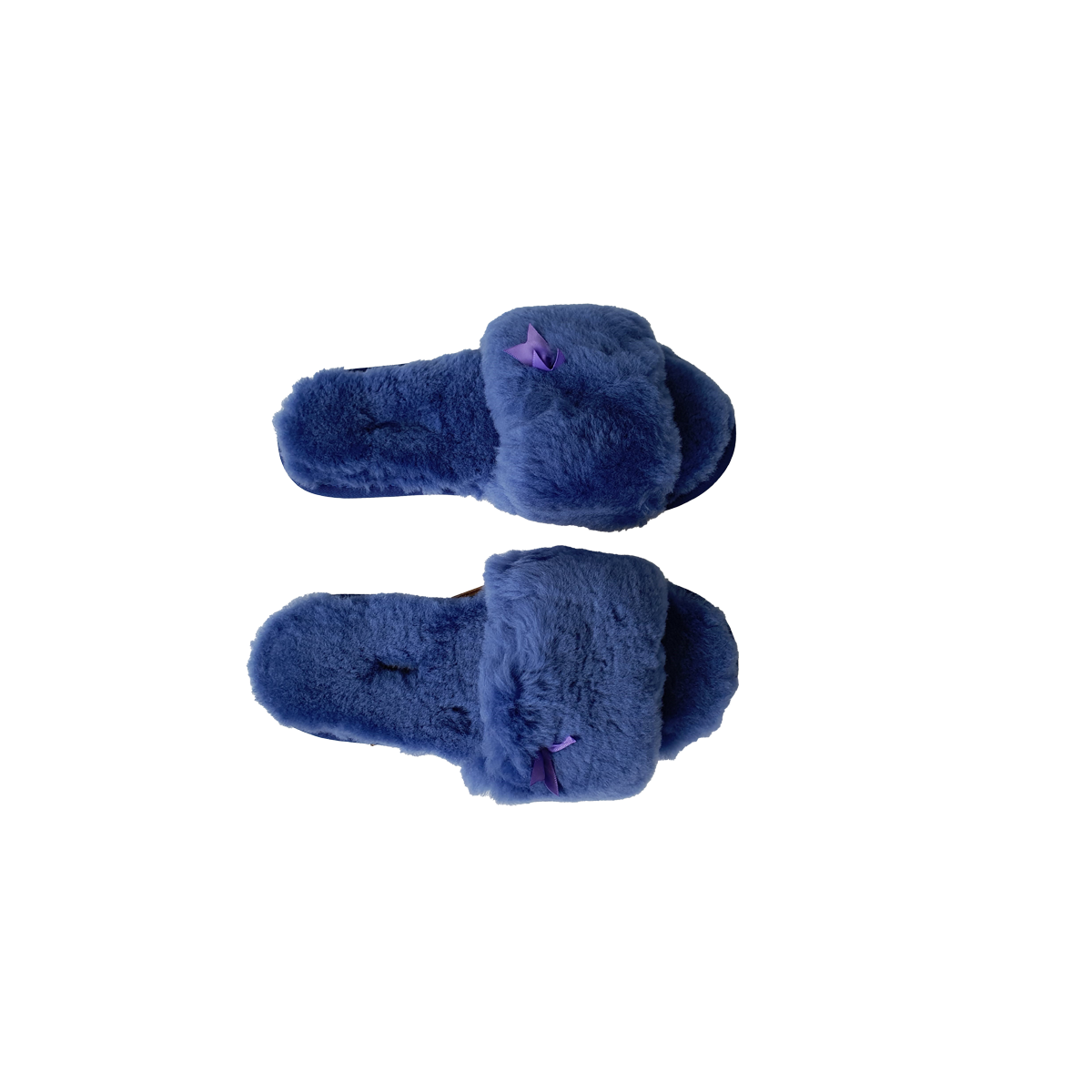 Blue slip on UGG slippers