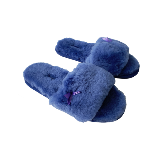 Blue slip on UGG slippers