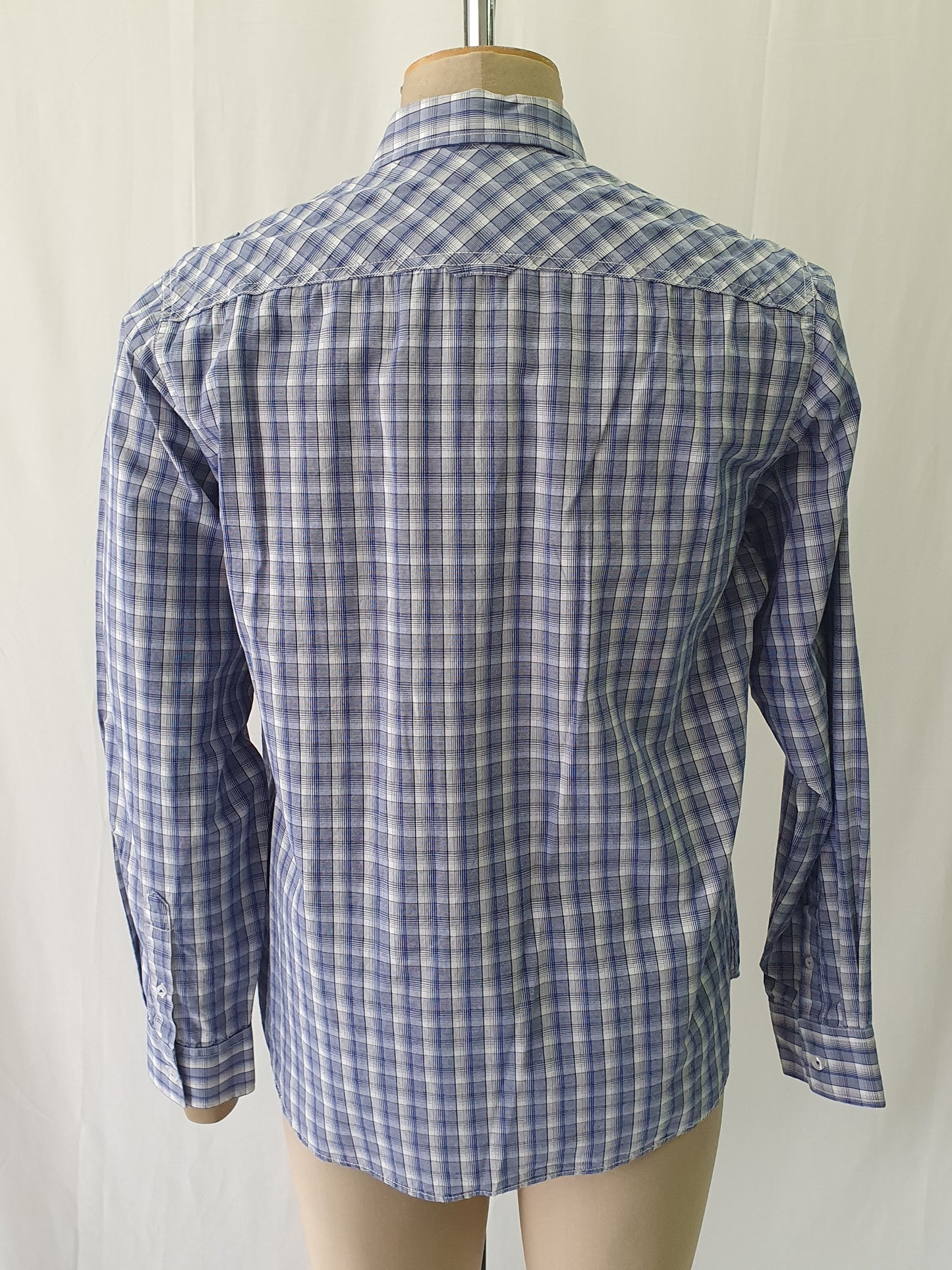 PW5818133 - Pelaco blue check casual shirt - Regular Fit