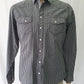 PW5852129s - Pelaco Charcoal check casual shirt - Slim Fit