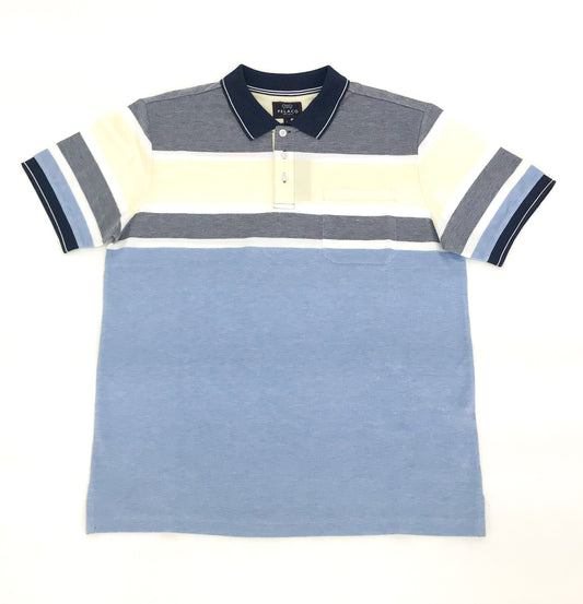 PELACO Stripe Pique Polo